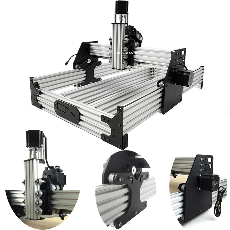 Openbuilds OX CNC Machine Mechanical Kit 4-Axis Belt Driven CNC Engraver with Nema23 Motors for Wood Metal Acrylic Cutting