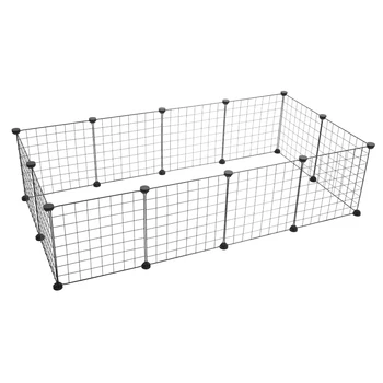 Pet Playpen, Small Animal Cage Indoor Portable Metal Wire Yard Fence for Small Animals, Rabbits Kennel Crate Fence Tent 5
