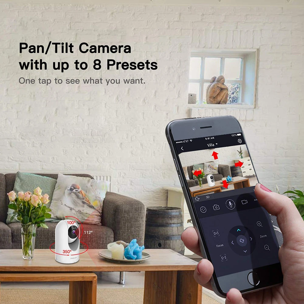 FOSCAM Indoor wifi camera 4MP Pan&Tilt 2-Way Audio 2.4/5GHz Wireless IP Cam AI Human Detection Home Video Surveillance Cameras