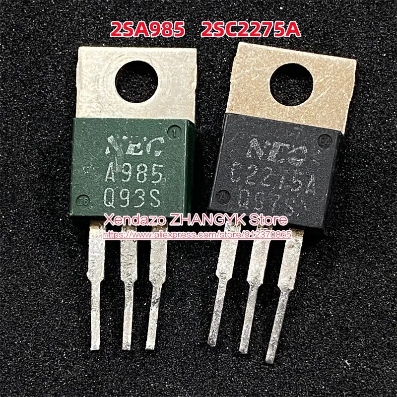 Lot De 2 Paires Transistors NEC 2SA985A & 2SC2275A - Puissance Moyenne, Neufs D'origine