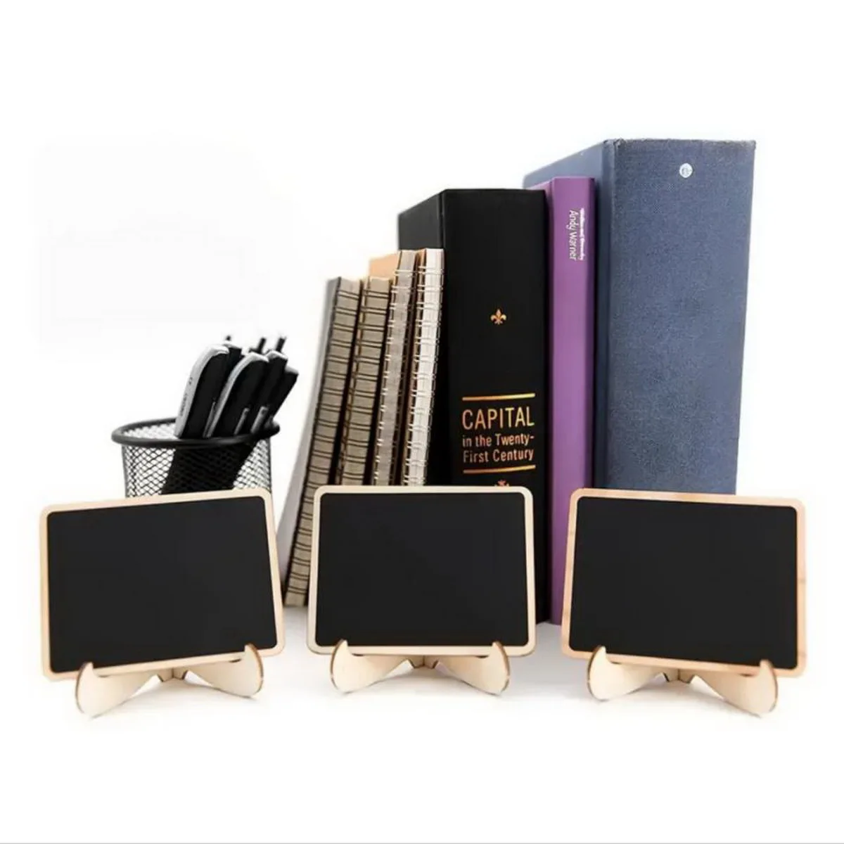 Mini Wooden Blackboard Chalkboard Message Wedding Party Label Table Decor Aesthetic Room Decor Home