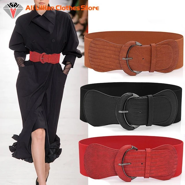 Womens Elastic Belts Dresses  Elastic Waist Belts Dresses - Women Wide  Elastic Waist - Aliexpress