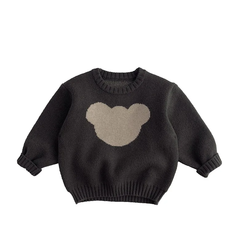Kids Clothes Sweaters Casual Winter Autumn Knitted Sweaters Cute Cartoon Children Girls Boys Thick Sweater High Quality
