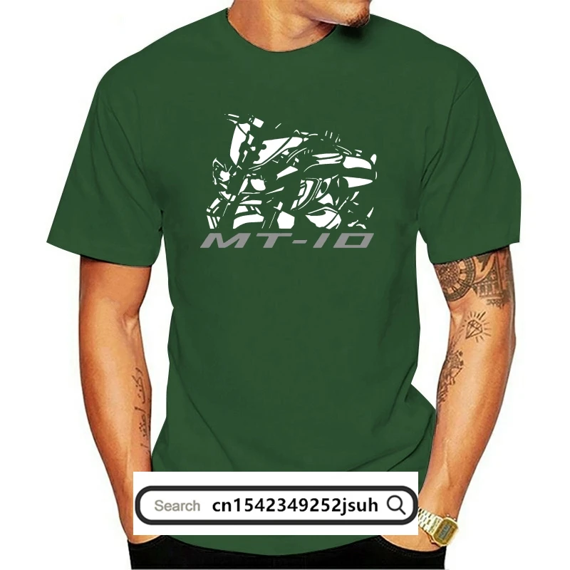 

New Cotton 100% Cotton 2019 Motorcycle Motorrad T-Shirt Men's Top Quality Yam Mt10 Mt 10 Mt-10