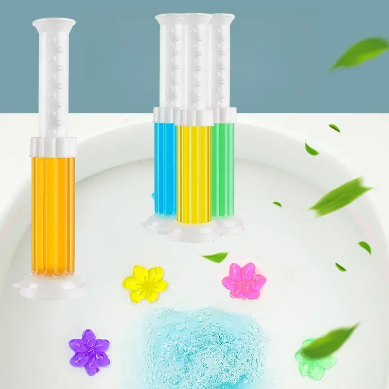 Toilet Cleaner Gel Flower Toilet Fragrance Deodorant Cleaning Gel Air Freshener