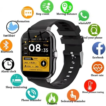 2025 New Hot Smart Watch Men Women Blood Pressure Sleep Health Monitoring Bluetooth Call Message Reminder Smartwatch Android IOS 1
