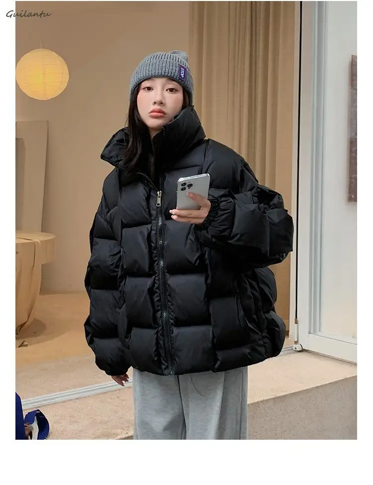 Parka invernale oversize allentato piumino caldo da donna soprabito cappotto imbottito in cotone spesso femminile taglie forti casual femminile freddo_voghion.com