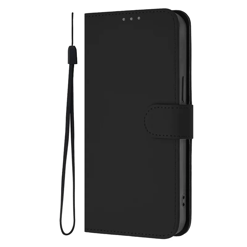 Leather Flip Wallet Case with Magnetic Closure and Card Holder