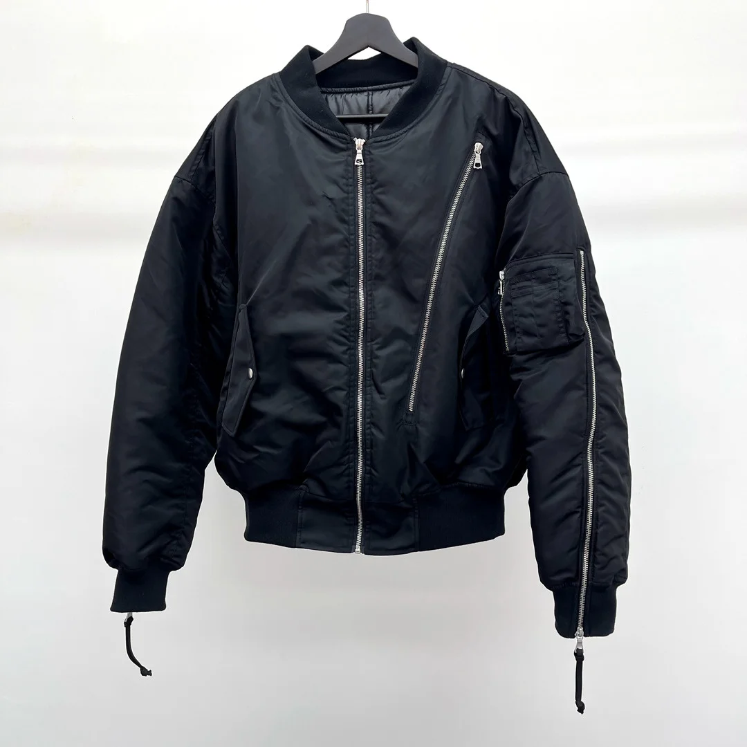 

Men New reversible 2023 Rib Sleeve GRAILZ zipper Fashion High couple Baseball Coats & Jackets Abstract coat Motor Warm #R057