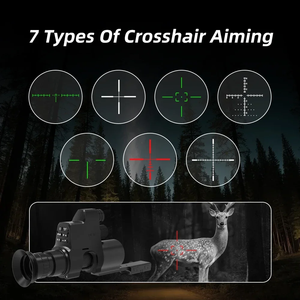 940nm/850nm Clip-on Night Vision Monocular 1080P HD Infrared Night Vision Scope