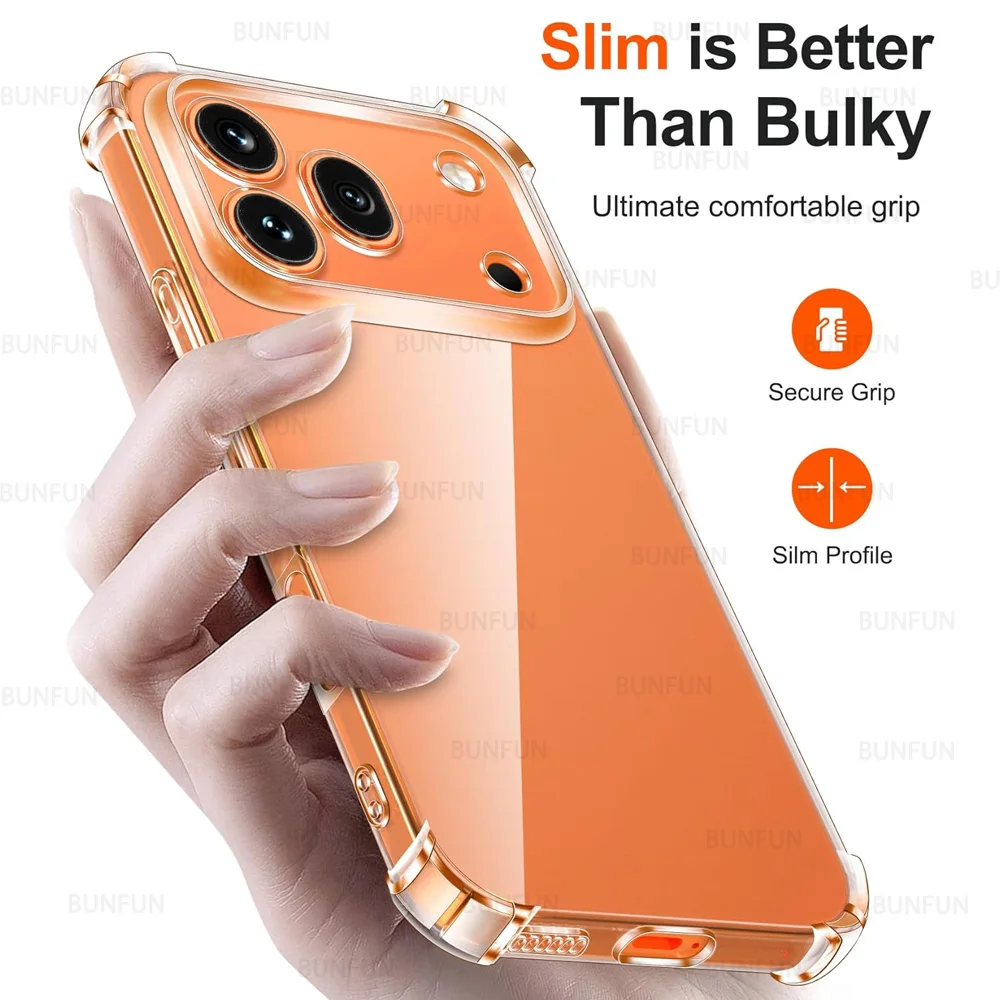 For Honor 600 Pro 5G Slim Anti-Shock Soft Case - Clear Crystal, Anti-Yellowing Protection  Capa