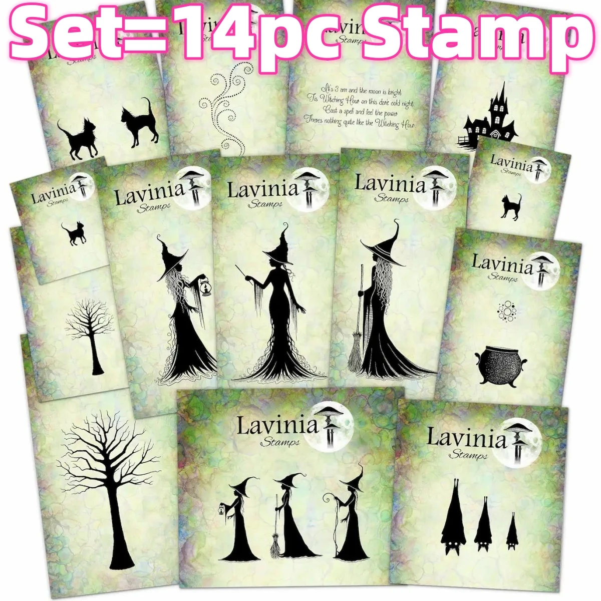 2024 Halloween Witch Collection Clear Stamps for DIY Greeting Card Making Scrapbooking Craft Paper Decoration New Arrival