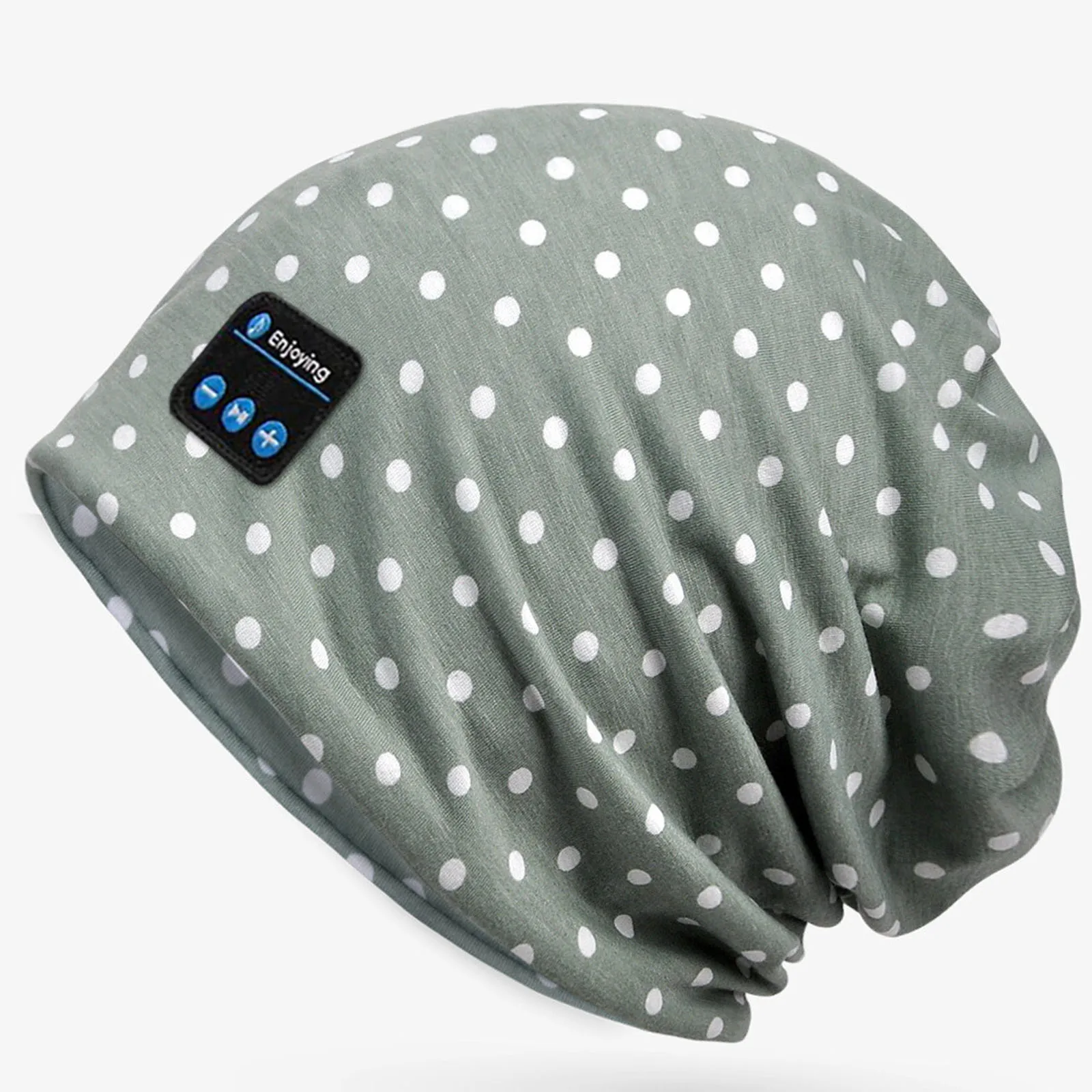 Wireless Bluetooth Headphones Outdoor Sports Music Headset Soft Breathable Cotton Cap Handsfree Call Earphone Scarf Rechargeable