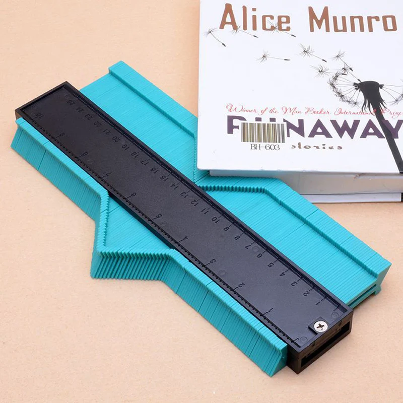 Multifunctional Profile Contour Gauge Woodworking Irregular Shaped Curvature Measuring Ruler Tile Floor Cutting Auxiliary Tool 4