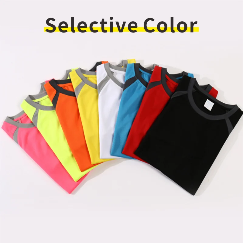 T-shirt sportive personalizzate per la primavera e l'estate, stampa personalizzata di loghi freschi e ad asciugatura rapida - immagine 4