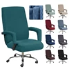 Computer Chair Cover Modern Spandex Slipcovers Office Chair Case Armrest Cover Dust Cover Removable Anti-dirty Chairs Slipcover 1