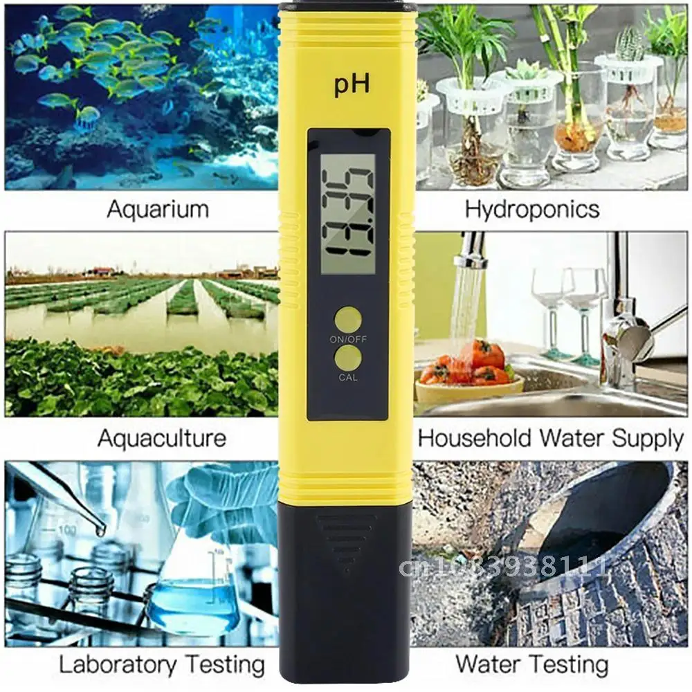 

Pen Tester PH Meter TDS EC Digital Temperature Water Purity PPM Filter Hydroponic for Aquarium Pool Food Monitor