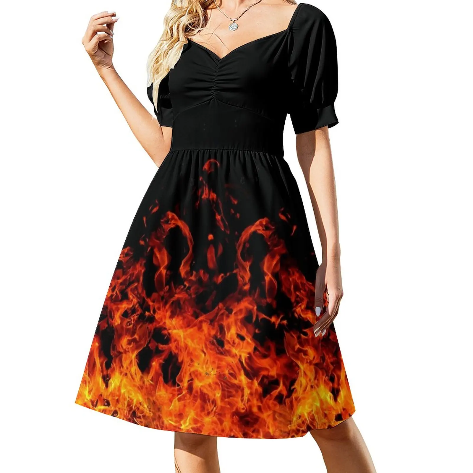 

Flames Of Fury Sleeveless Dress Dresses elegant guest wedding dress