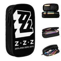 Fashion Zenless Zone Zero Pencil Case ZZZ Game Pencilcases Pen Holder for Girls Boys Big Bag Students School Zipper Stationery 1