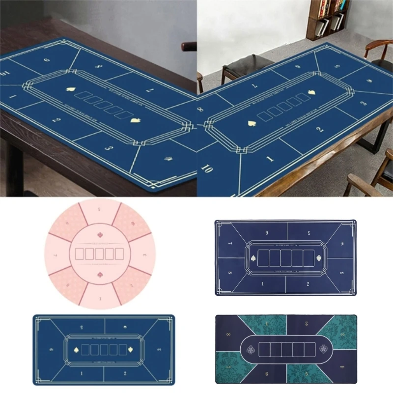 

40x20 In Poker Mat 6 Players Professional Texas Hold’em Poker Table Top Layout