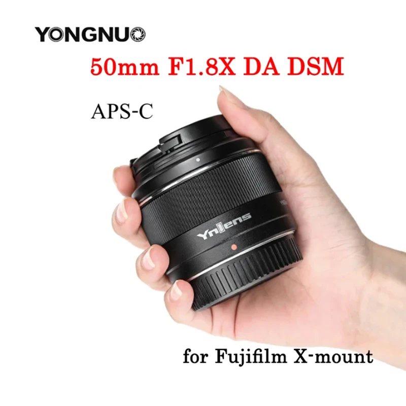 

Yongnuo 50Mm F1.8X DA DSM Camera Lens for Fujifilm X-Mount Xt1 Xt10 Xt20 Xt100 Aps-C Frame Mirrorless Standard Fixed Focus Lens