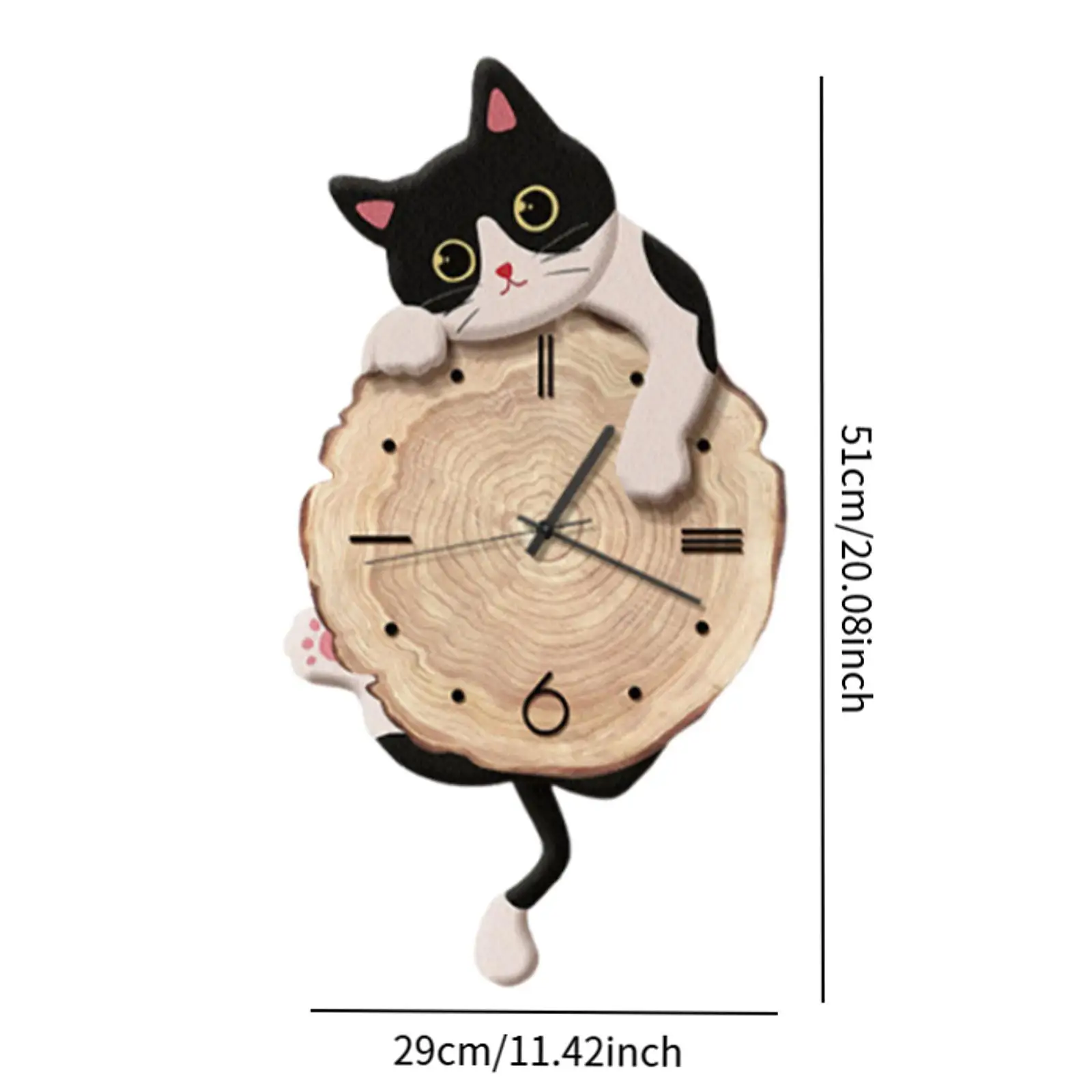 Stylish Cute Cat Decorative Wall Clock