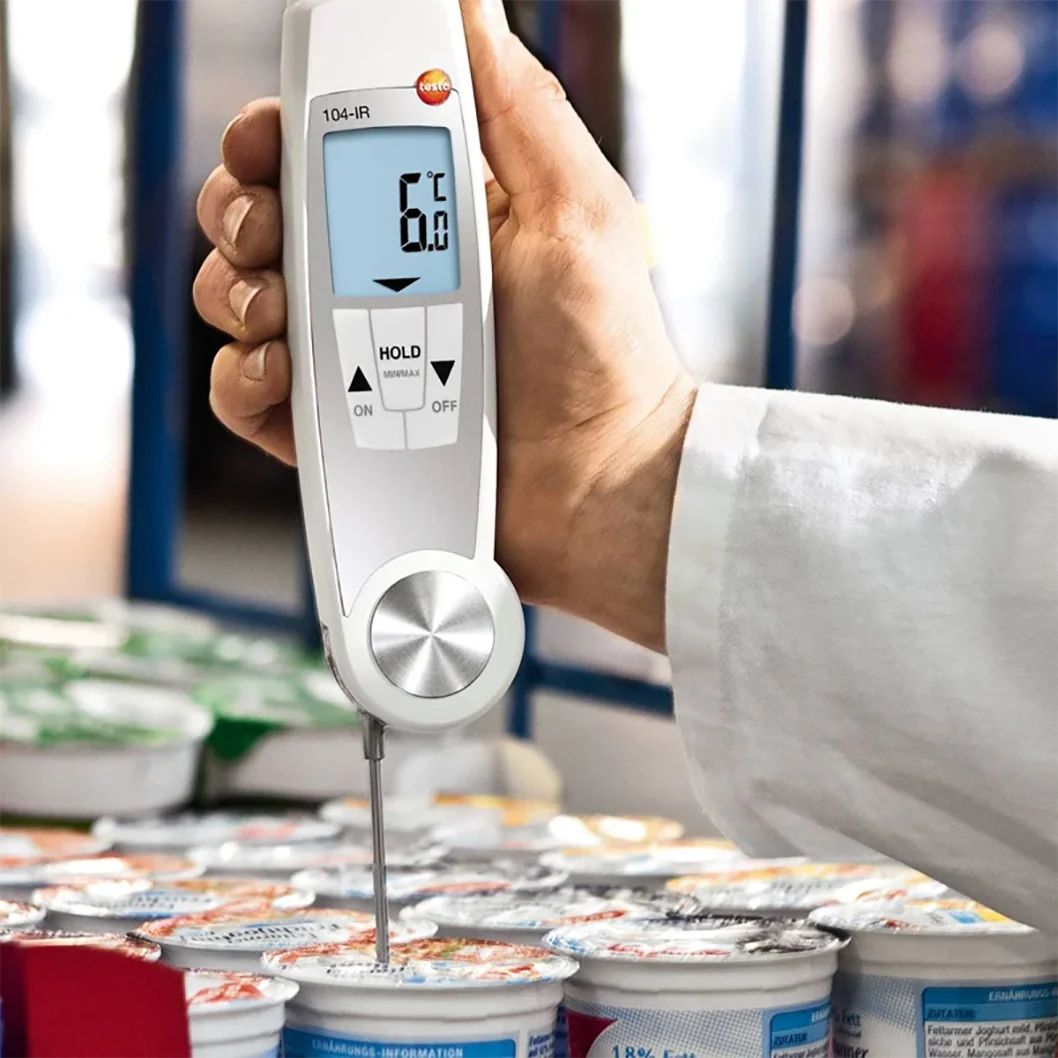 Testo 104-IR Folding Food Thermometer Multi-purpose Infrared and Penetration Pro