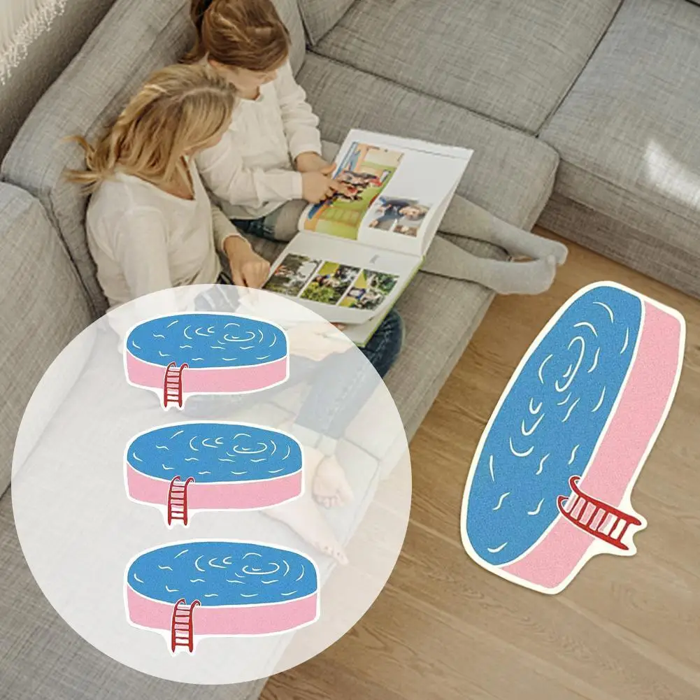 

Summer Swimming Pool Creative Rug Party Living Room Love Mat Carpet Home Decor Bedside Fluffy Bedroom W3A9
