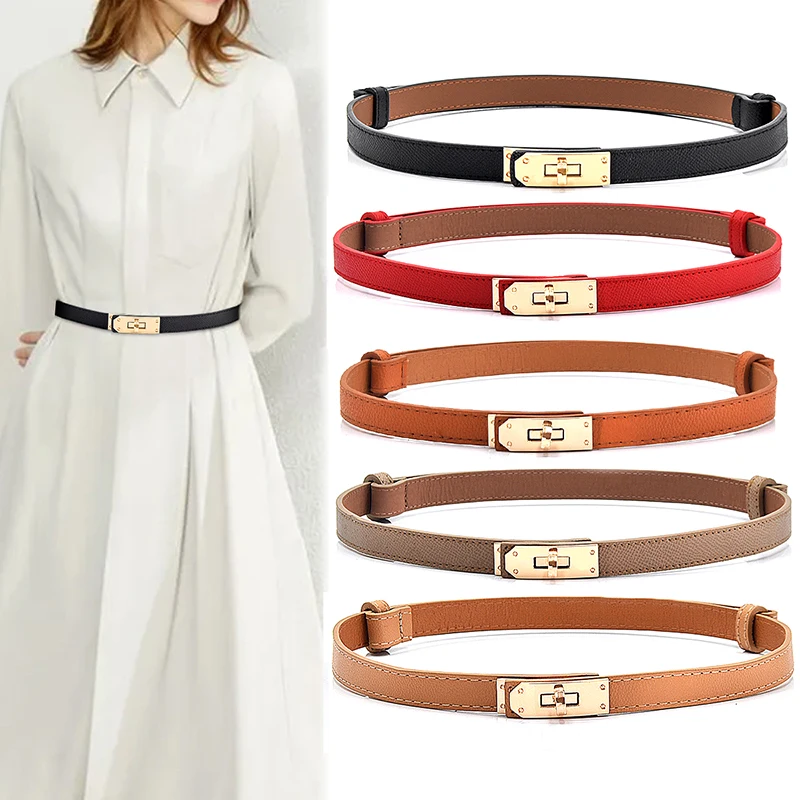 

Fashion High Quality Patent Leather Belt Women Fine Belts Golden Lock Buckle Dress Jeans Sweater Waistband Belt Luxury Designer