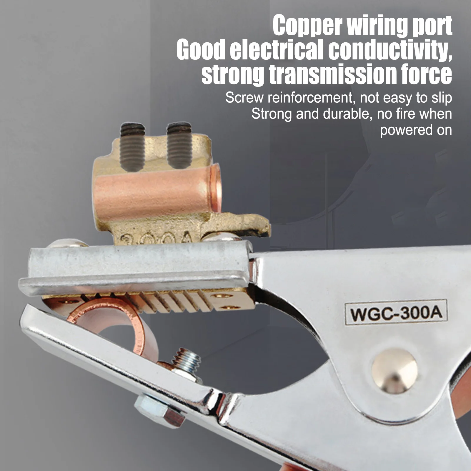 Grounding Work Clamp 300A Welder Welding Earth Clamp Iron Plated for Soldering Welding Ground Grounding Work