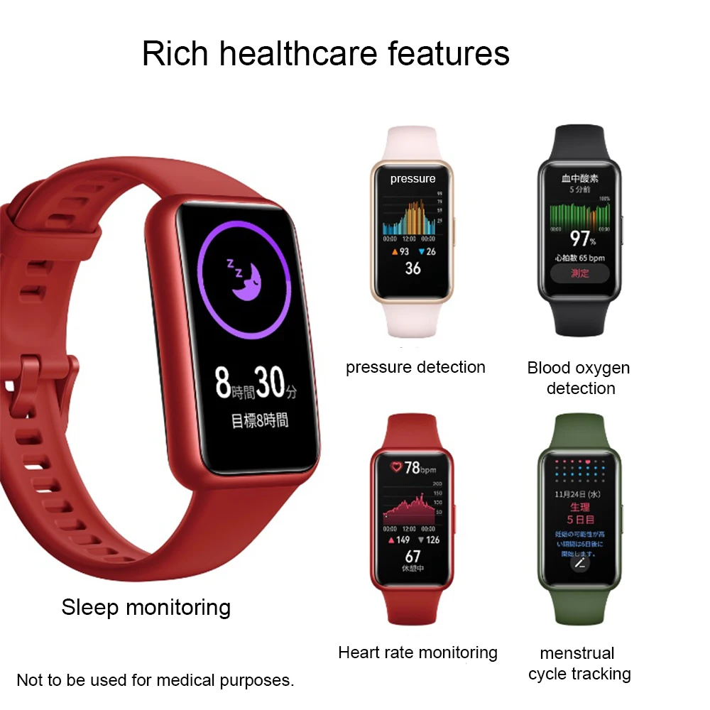 Smart Watches Spo2 Honor Spo2 Monitor Spo2 Honor Watch Huawei Band - Main Image