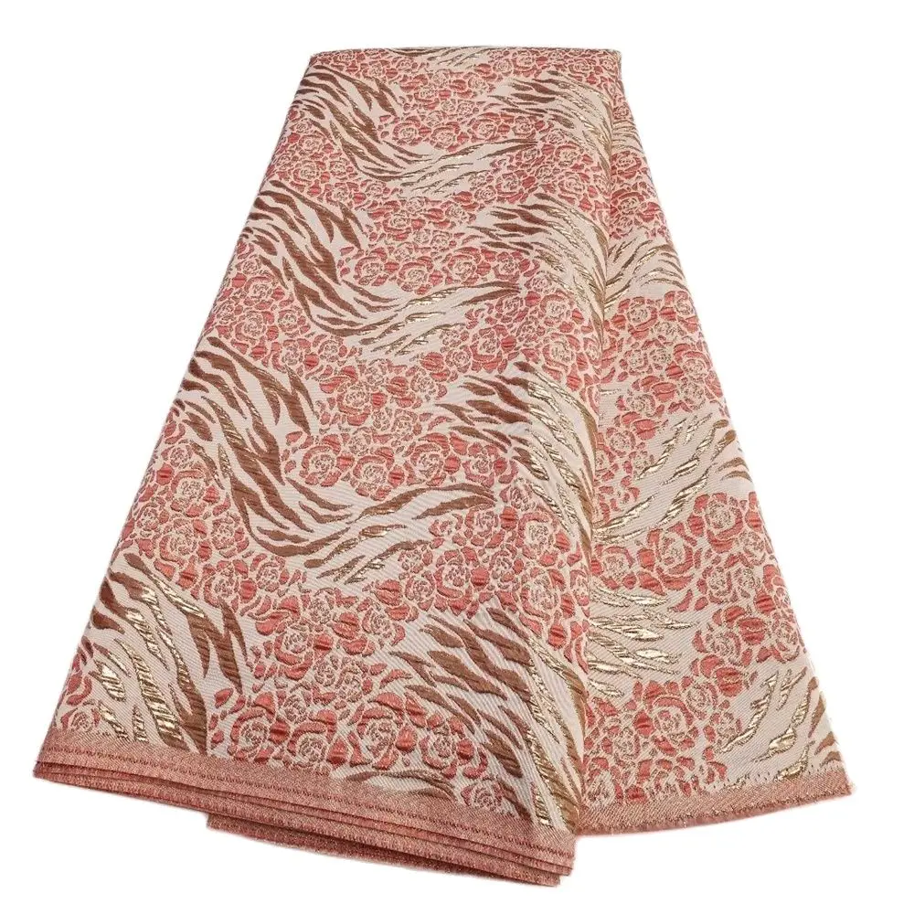 

Latest French Brocade Jacquard Lace Fabric 2023 High Quality African Lace Fabrics For Wedding Party Dress