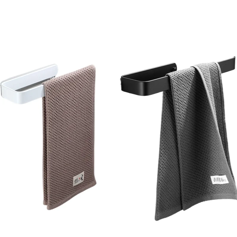 *No punching simple towel ring, bathroom space aluminum towel rack