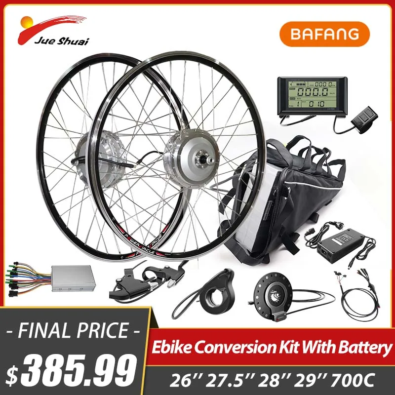 Bafang 48v 500w Ebike Conversion Kit 20/20ah Battery Electric Bike Part