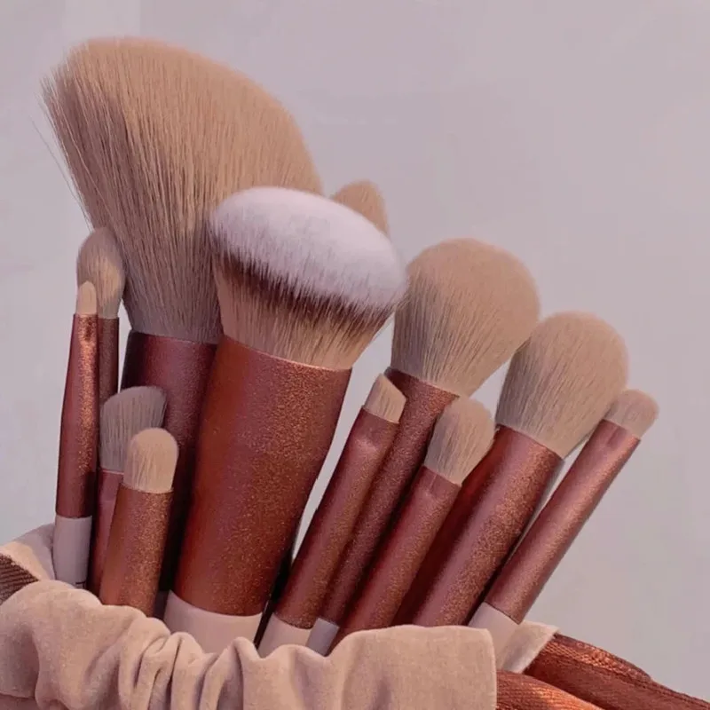 13Pcs Soft Fluffy Makeup Brushes Set For Cosmetics Foundation Blush 