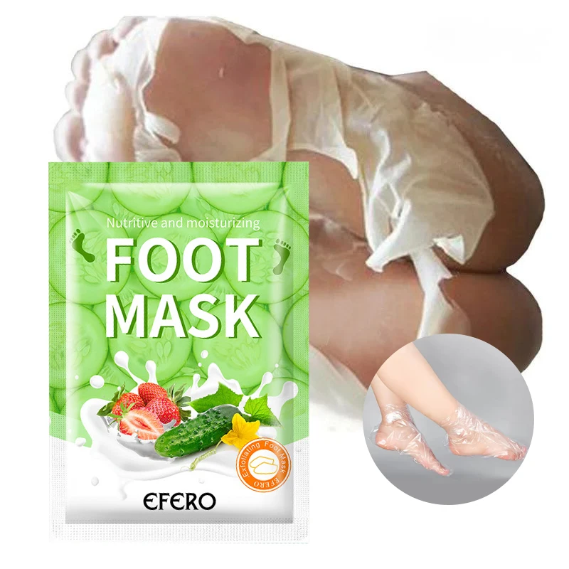 крем для лица и тела deoproce natural skin nourishing cream milk cucumber 100гр Exfoliating Foot Mask Feet Moisturizing Anti Drying Cracking Heel Peeling Dead Skin Remover Spa Pedicure Socks Cucumber Mask