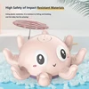 Baby Bath Toys Electric Octopus Automatic Sprinkler Bathtub Toy ​Swim Pool Bathing Toys with Music LED Light For Kids Gift 3