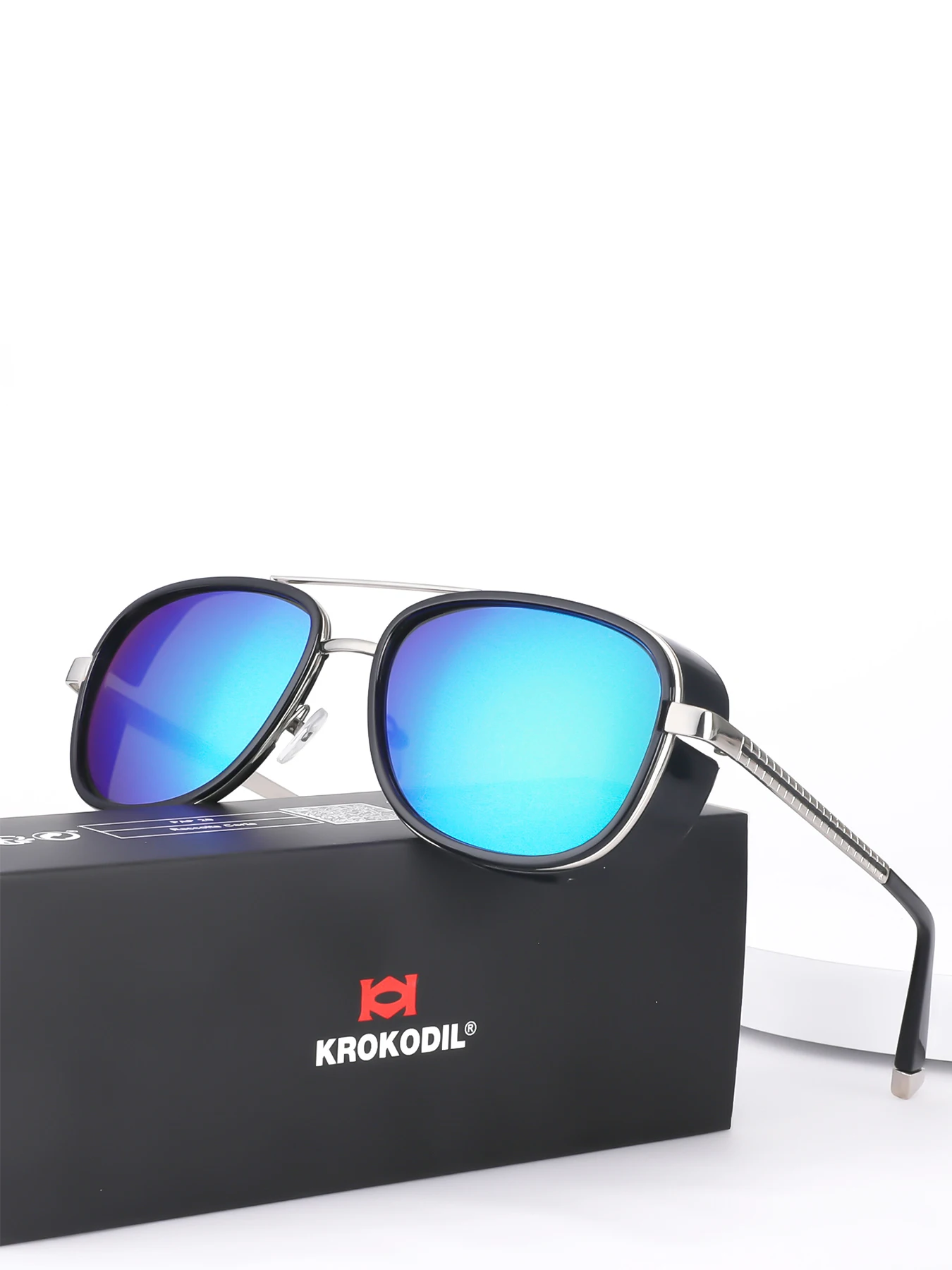 Tony Stark Sonnenbrille Mann Frau Steampunk männlich Farbverlauf rot Sonnenbrille UV400 - Bild 16 von 17