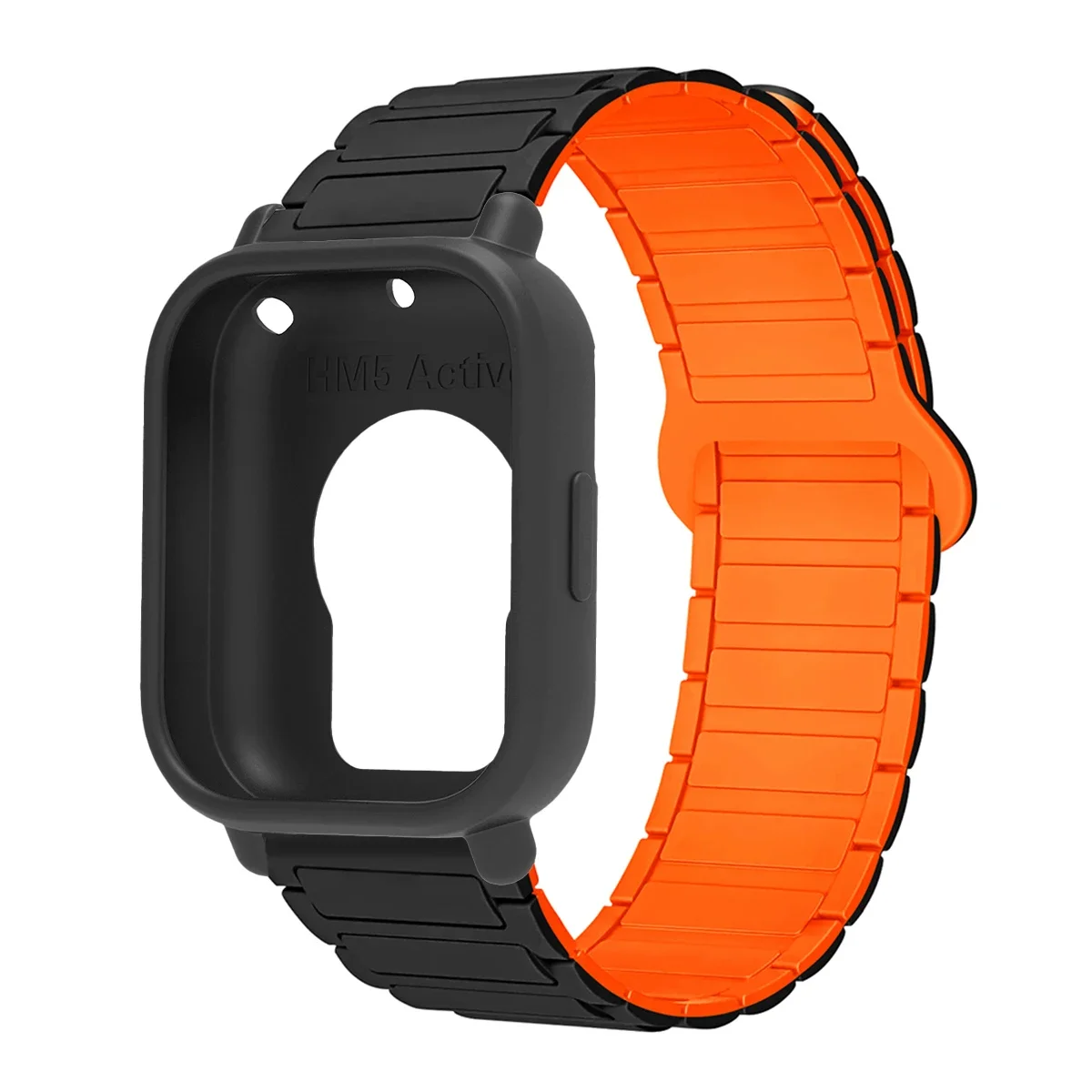 Enhanced Protective Case with Silicone Strap and Magnetic Sports Bands - Full Cover Screen TPU Soft Shell
