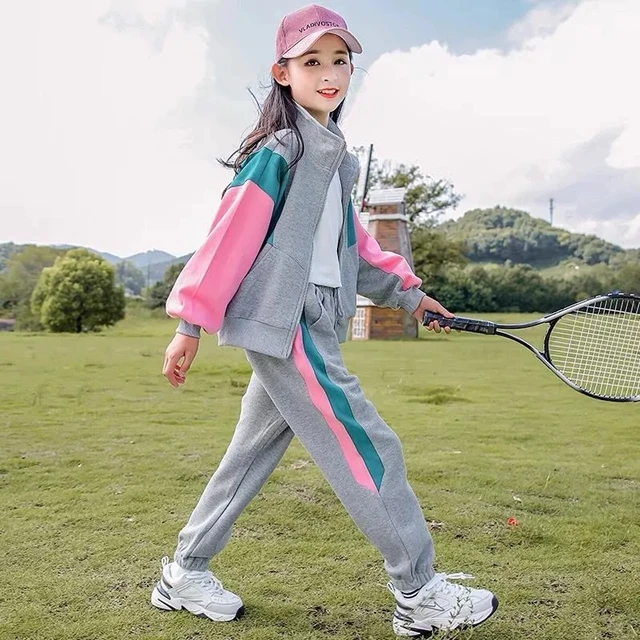 Sport Suits Cardigan Jacket+pants, Children's Clothes Girls