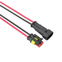 2Pin Waterproof AMP Auto Connector 18AWG Male Female with Wire Quick Disconnect for Truck DJ7021-1.5-11/21 OEM 282080-1/282104-1 3