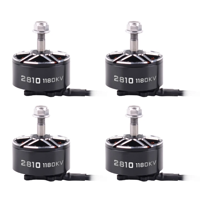 1/4개 팩 2810 1180KV 브러시리스 모터 4S-6S 프로펠러 FPV 횡단 항공기 모터 수리 9 7 쿼드콥터