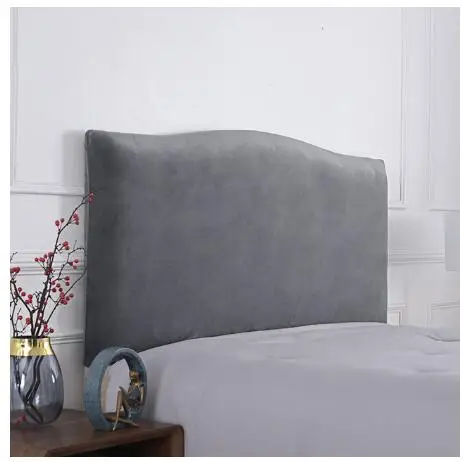 

Plush Headboard Cover Solid Color Soft Velvet Plush Thicken