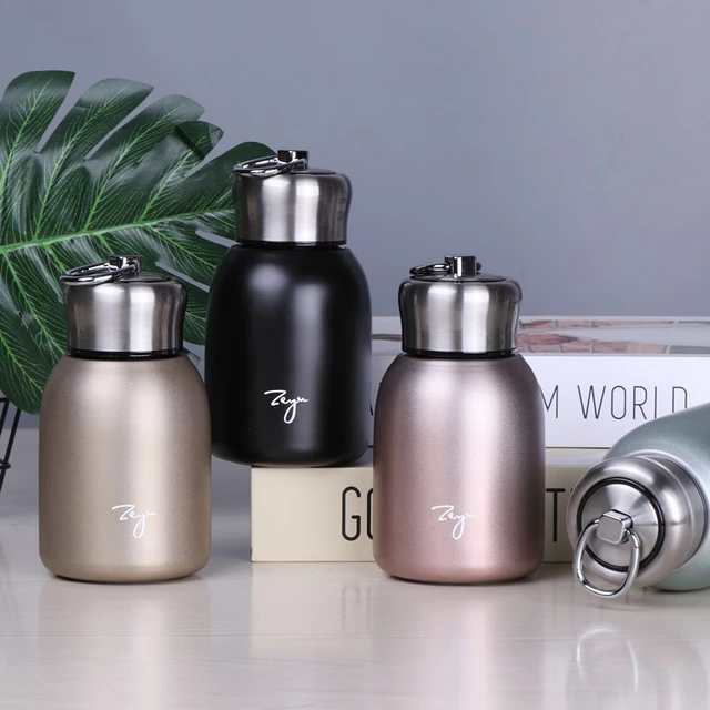 New 300ML Fashion Mini Coffee Vacuum Flasks Lovely Stainless Steel Thermos  Portable Travel Water Bottle Cups