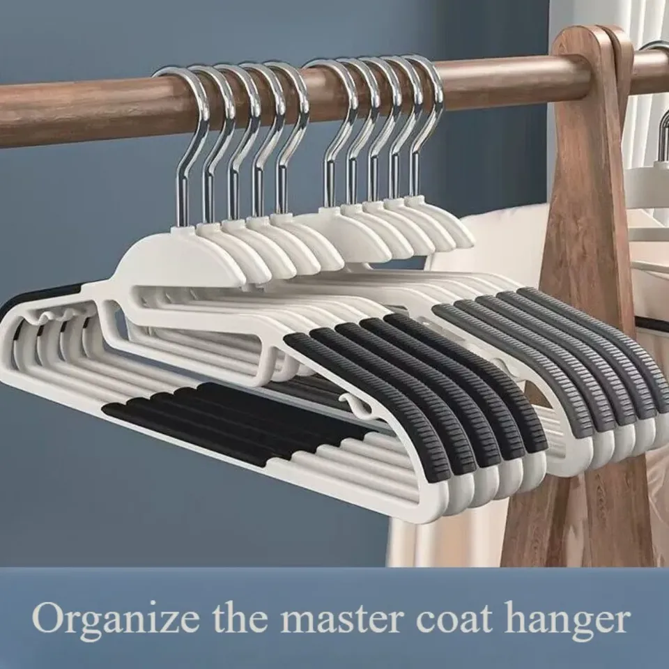 10PCS Clothes Hanging Household Hangers Non-slip Dormitory Bedroom Special Storage Clothes Hanging No Trace