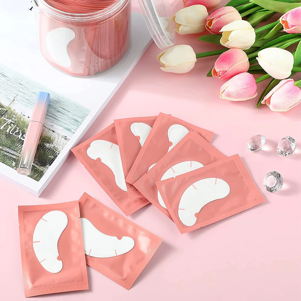 50pairs Eyelash Extension Paper Patches Lint free Under Eye Pads Grafted Eye Stickers Hydrogel Eyelashes Patch Makeup Tools Eyelash Patch Eyelash Pads Eyelash Patches Eyelash Extension Supplies