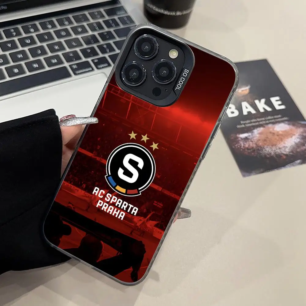 Translucent Color Luxury Protective Mobile Phone Case - FC Sparta Praha Edition