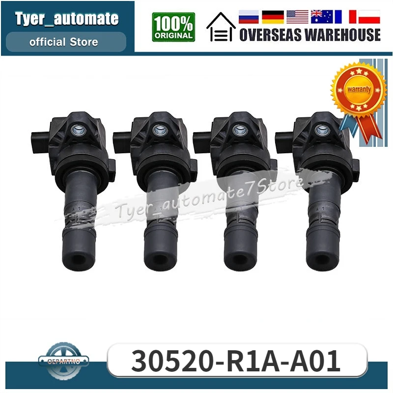 

Катушки зажигания 30520-R1A-A01 для ACURA ILX 1.8L 2013-2015 HONDA CIVIC 1.8L 2012-2015 HONDA HR-V 1.8L 2016-2020 4 шт.