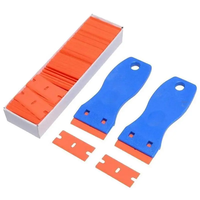 

Car Film Dual-purpose Plastic Scraper Durable Cleaning Scraper Tool Hand Protection ABS Razor Adhesiv Remover For Scraping Label