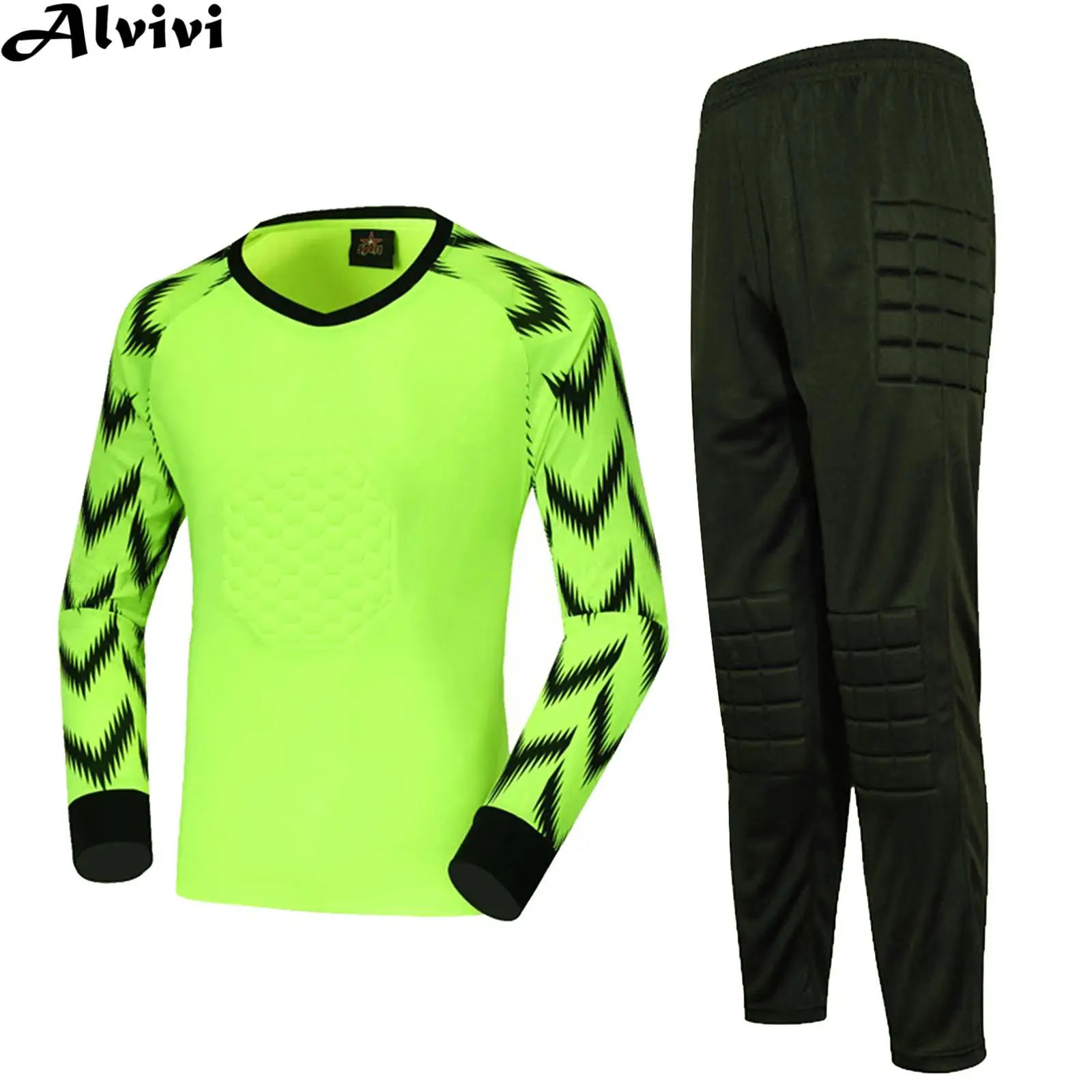 KidsBoysSoccerGoalkeeperClothesGoalieSportSuitFootballTrainingUniformLongSleeve